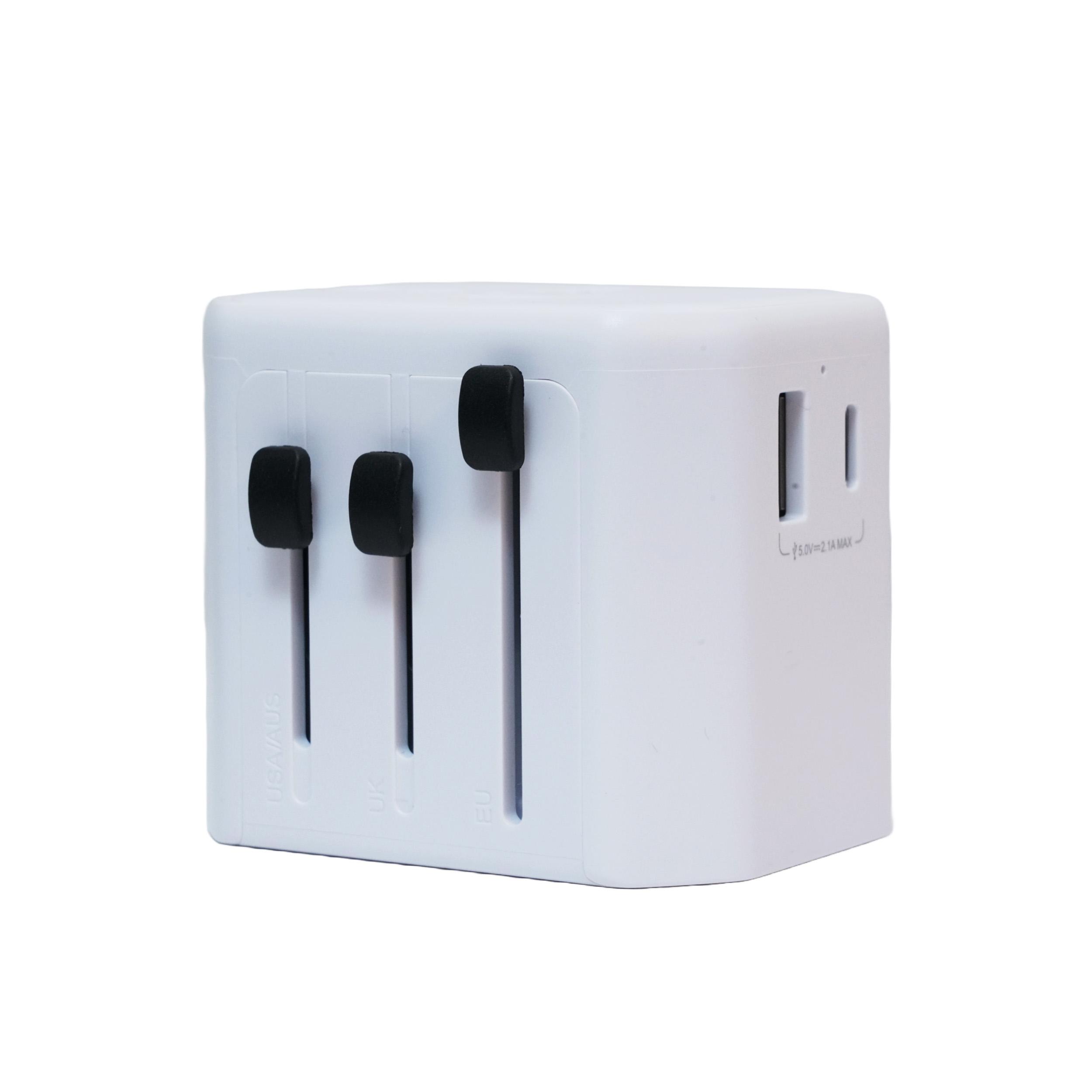 Customized Universal Travel Adaptor - White